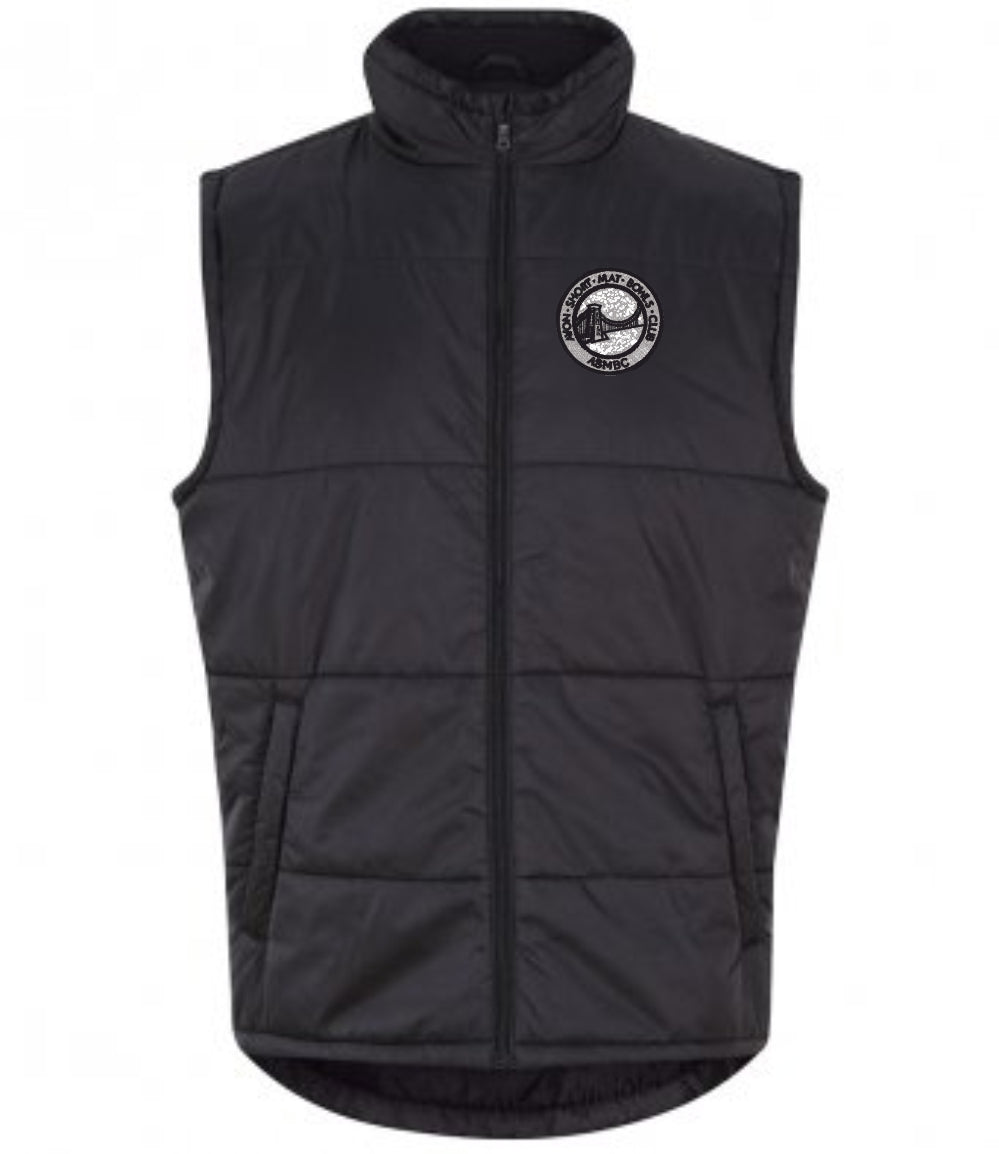 Avon Short Mat Bowls Club Mens Bodywarmer/Gilet Black tayz.co.uk