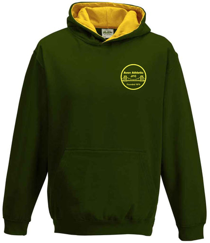 Avon Athletic FC Youth Two Tone Hoodie (Forest Green/ Gold)