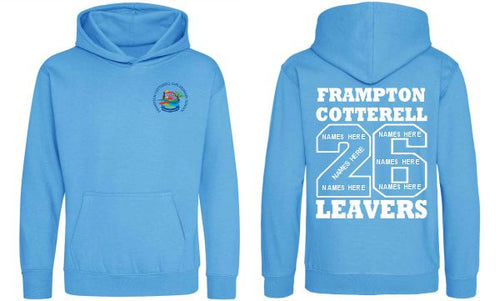 Frampton Cotterell CofE Primary School Year 6 2026 Leavers Hoodie (Sapphire Blue) - PLEASE NOTE: The Cut Off Date Is The 10/08/25