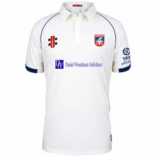 Load image into Gallery viewer, Hambrook CC Gray Nicholls Playing Shirt SS White/Navy