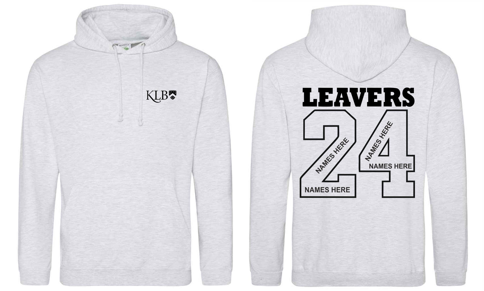 Grey leavers hoodie sale