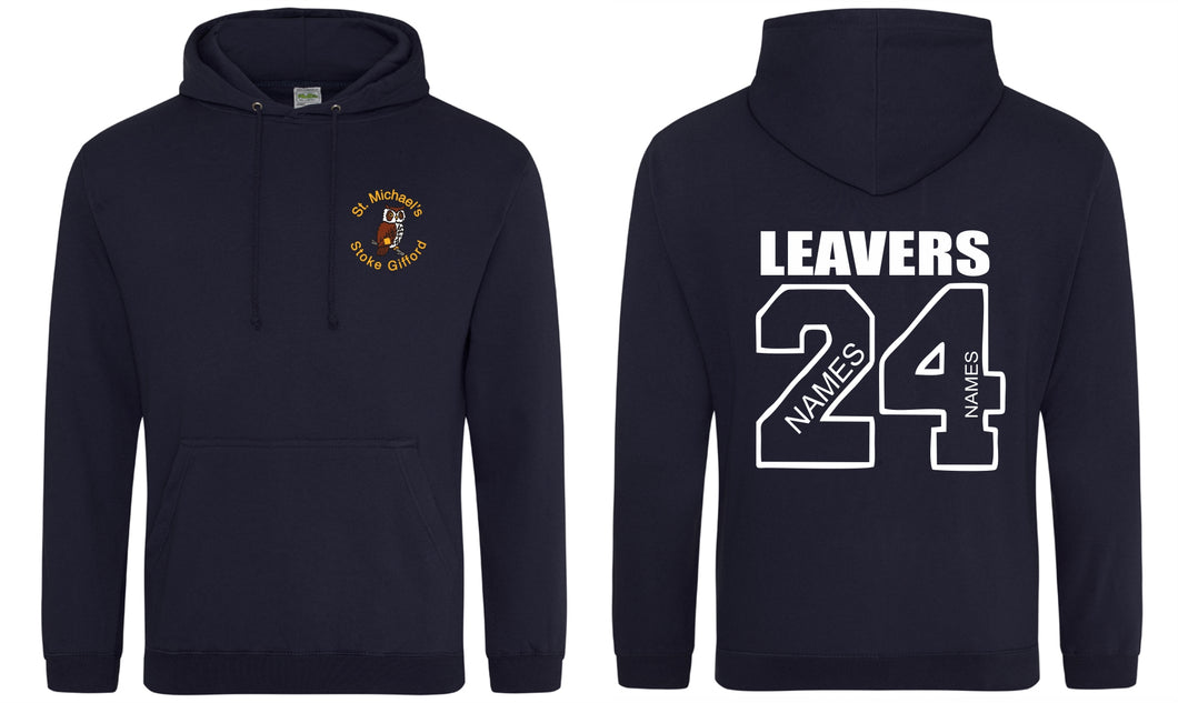 St Michaels CofE Primary School (STOKE GIFFORD) Year 6 2024 Leavers Hoodie (New French Navy)