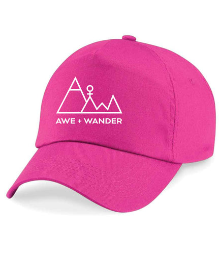 Awe + Wanders Baseball Cap (Hot Pink)