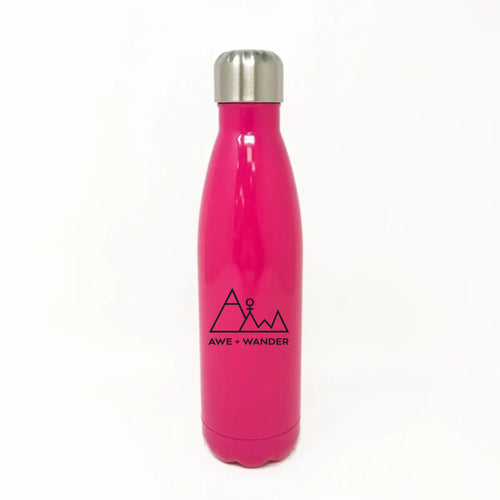 Awe + Wanders Metal Hot/Cold Flask (Hot Pink)