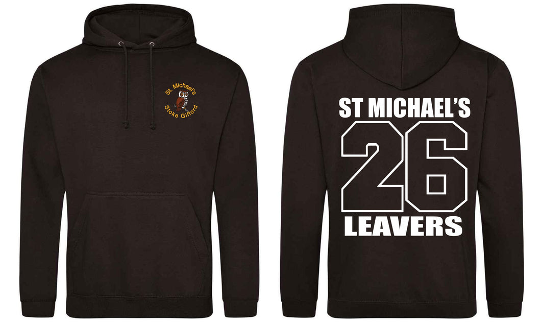 St Michaels CofE Primary School (STOKE GIFFORD) Year 6 2026 Leavers Hoodie (Jet Black)