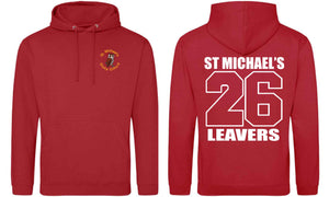 St Michaels CofE Primary School (STOKE GIFFORD) Year 6 2026 Leavers Hoodie (Fire Red)