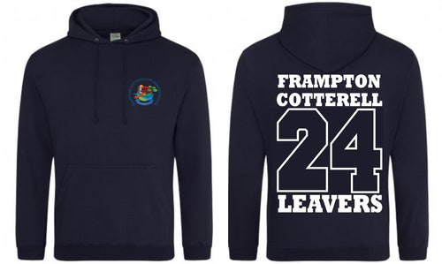 Frampton Cotterell CofE Primary School Year 6 2024 Leavers Hoodie (New French Navy) - PLEASE NOTE: The Cut Off Date Is The 09/07/23