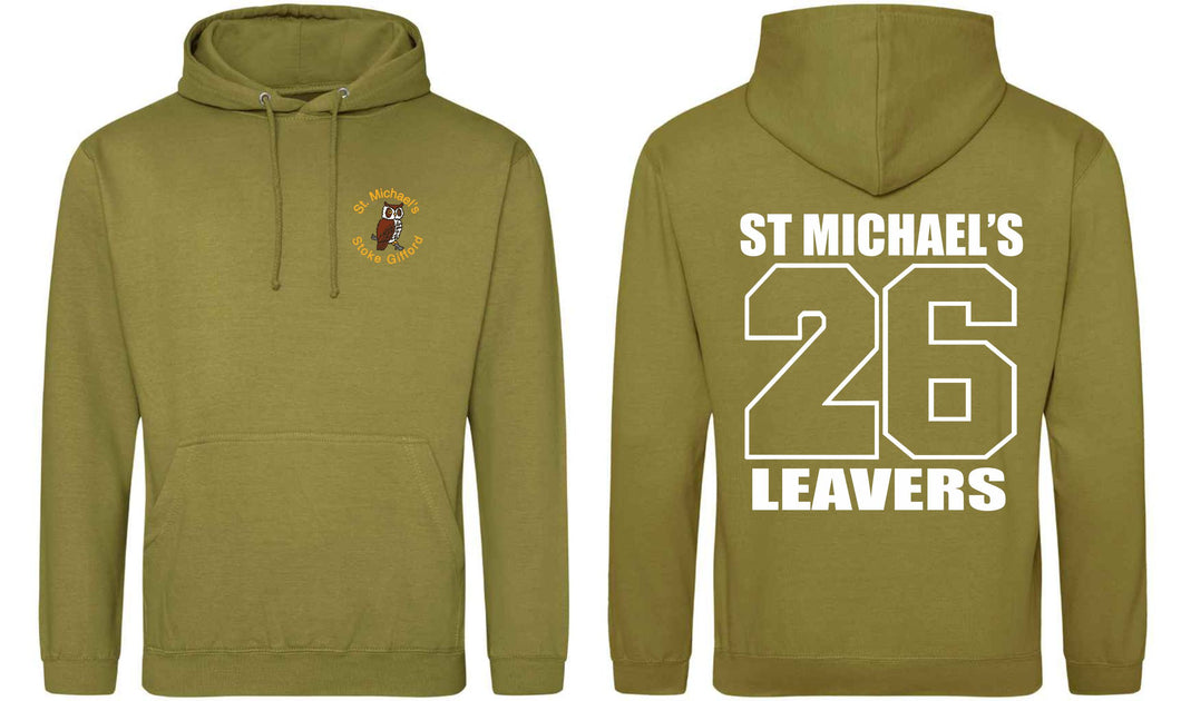 St Michaels CofE Primary School (STOKE GIFFORD) Year 6 2026 Leavers Hoodie (Khaki)