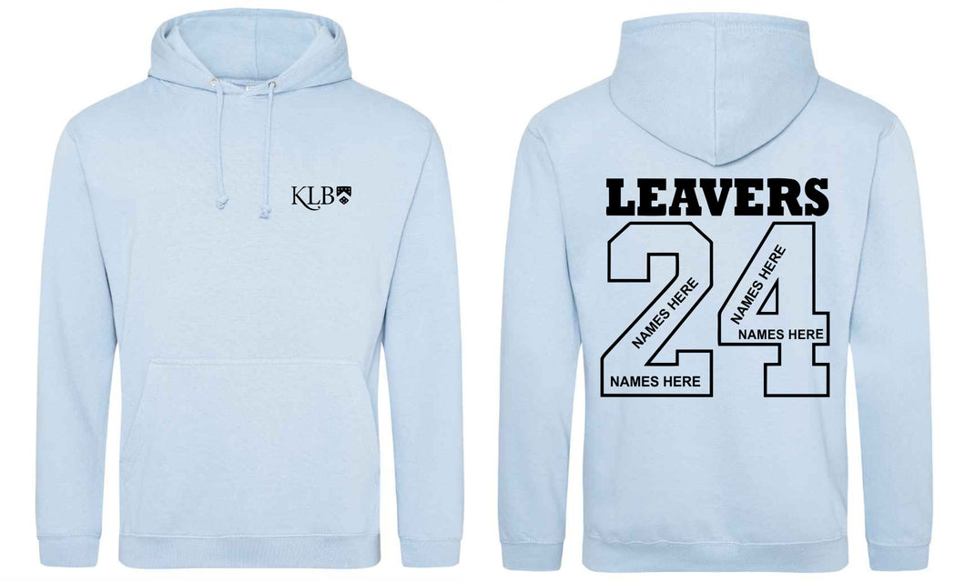 KLB School Leavers Hoodie 2024 - Sky Blue