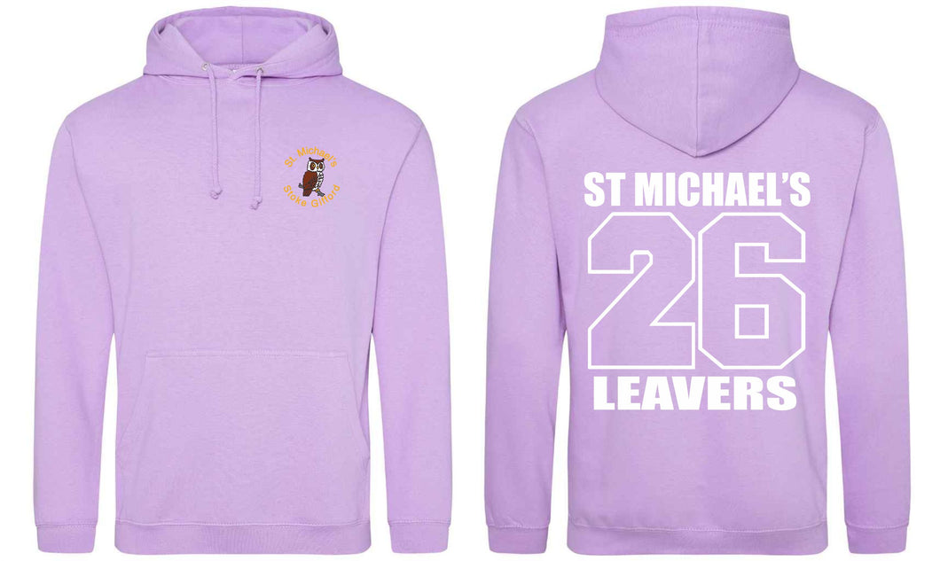 St Michaels CofE Primary School (STOKE GIFFORD) Year 6 2026 Leavers Hoodie (Lavender)