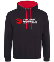 Load image into Gallery viewer, Frampton Phoenix Harriers Running Club Varsity Hoodie (Black/Red)