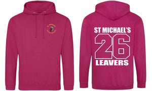 St Michaels CofE Primary School (STOKE GIFFORD) Year 6 2026 Leavers Hoodie (Hot Pink)