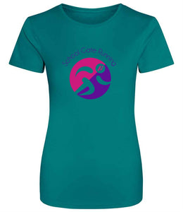 Womens Fit - School Gate Running Cool T-Shirt (Jade)