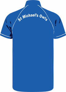 St Michael's Owls Netball Polo Shirt (Royal Blue/White)