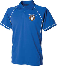Load image into Gallery viewer, St Michael&#39;s Owls Netball Polo Shirt (Royal Blue/White)