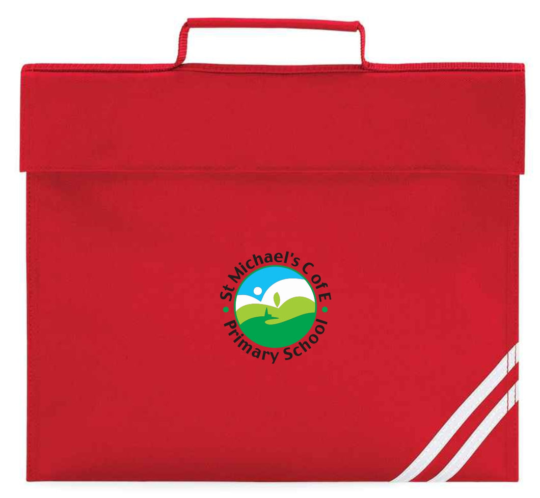 St Michaels CofE Primary School (Winterbourne) Classic Book Bag (Red)