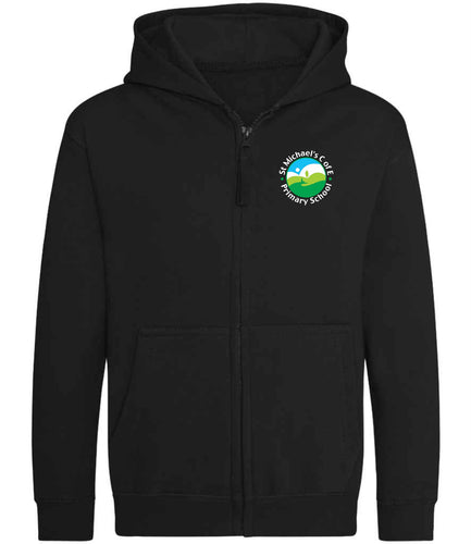 St Michaels CofE Primary School (Winterbourne) PE Zip Hoodie (Black)