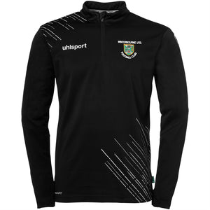 Winterbourne United FC Managers Score 26 1/4 Zip Top (Blk/Wht)