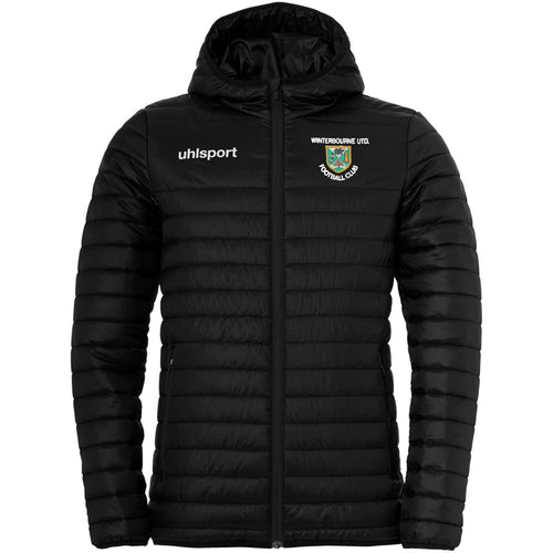 Winterbourne United FC Essential Ultra Lite Down Jacket (Black)