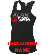 Load image into Gallery viewer, Womens Fit - Frampton Phoenix Harriers Running Club Cool Vest (Black)