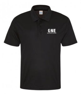 One Goalkeeper Academy Cool Polo Shirt (Jet Black)