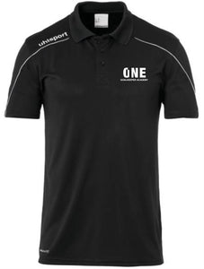 One Goalkeeper Academy Stream 22 Polo Shirt (Black/White)
