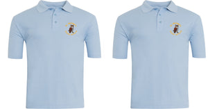 BUNDLE DEAL - 2 x St Michaels CofE Primary School (Stoke Gifford) Classic Polo Shirt (Sky Blue) - 1 Unit = 2 Polo Shirts
