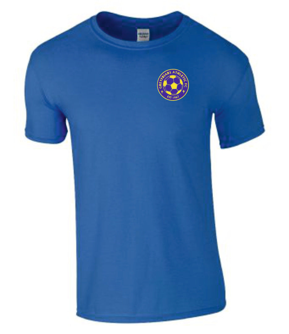 Greyfriars Athletic FC Ringspun T-Shirt - Royal Inc Initials