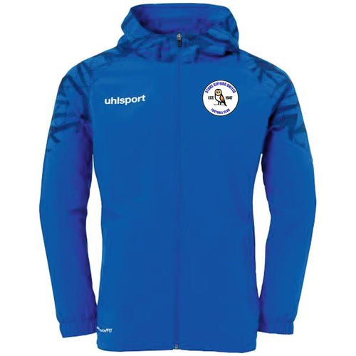 Stoke Gifford United FC Goal 25 Evo Woven Hooded Jacket (Azure Blue/Navy)