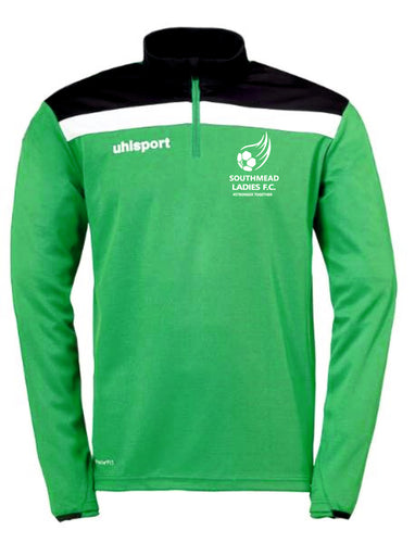 Southmead Ladies FC Offence 1/4 Zip Top (Green/ White/ Black)