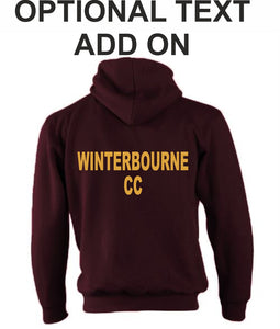 Winterbourne CC Unbranded Hoodie (Burgundy) - Juniors