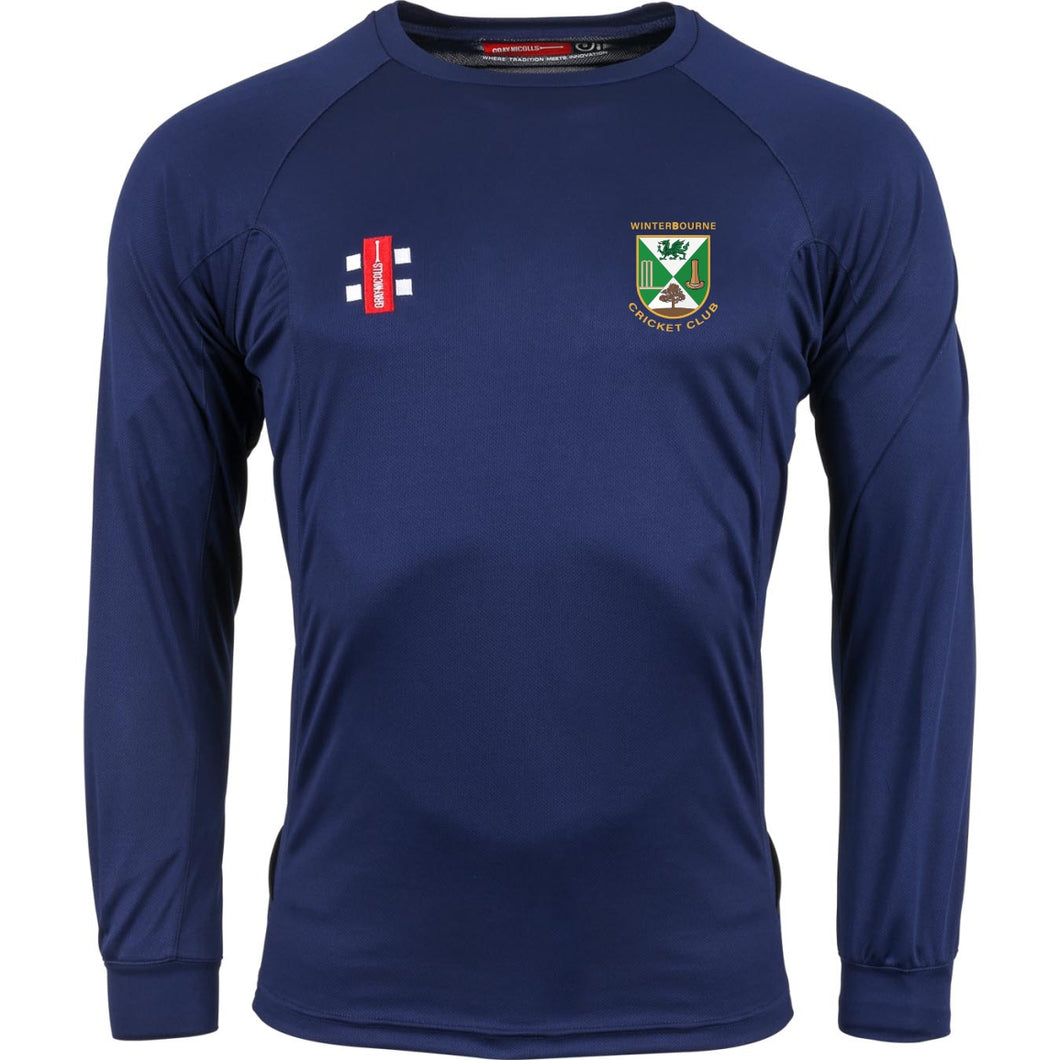 Winterbourne CC Training T-Shirt Long Sleeve (Navy)