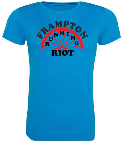 WOMENS FIT - Frampton Running Riot T-Shirt (Sapphire Blue)