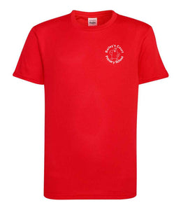 Bailey's Court Primary School P.E. T-Shirt (Red)