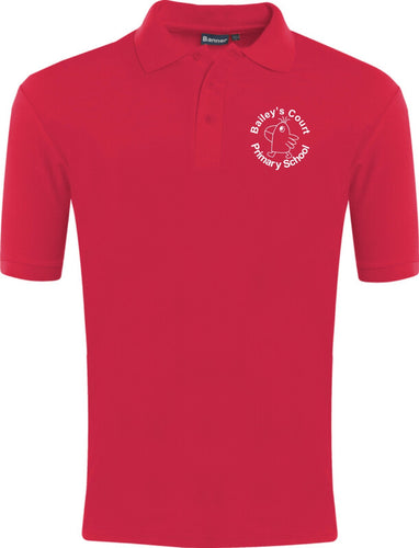 Bailey's Court Primary School Classic Polo Shirt (Red)