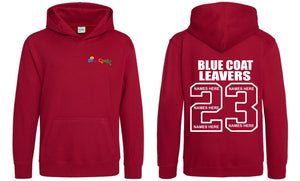 Blue Coat CE Primary School Year 6 2023 Leavers Hoodie (Red Hot Chilli) - PLEASE NOTE: The Cut Off Date Is The 07/03/23