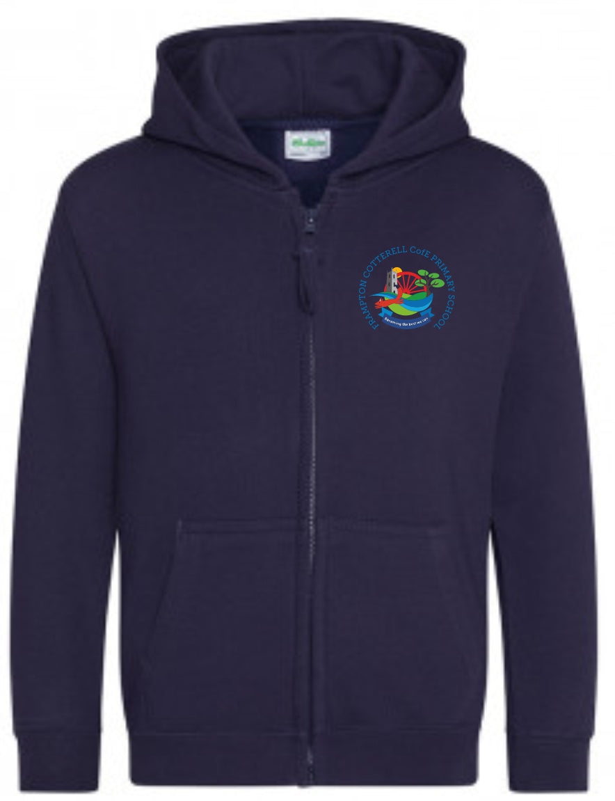 Friends of Frampton Cotterell Zip Hoodie (New French Navy)