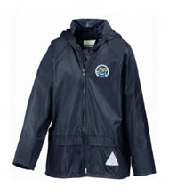 Load image into Gallery viewer, Frampton Cotterell CofE Kids Rain Jacket And Trousers Inc Carry Bag (Navy)