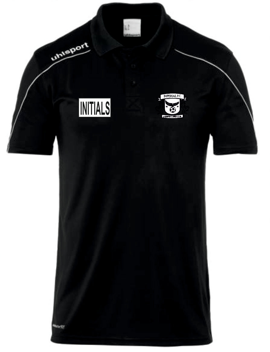 Imperial FC Stream 22 Polo Shirt (Black) Inc Initial