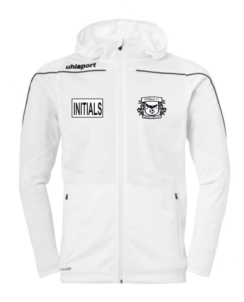 Imperial FC Stream 22 Track Hood Jacket (White/Black) Inc Initials