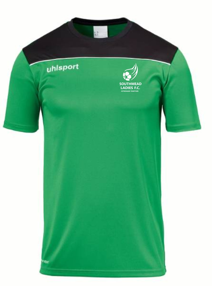 Southmead Ladies FC Poly Shirt (Green/ White/ Black)