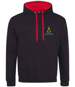 Watermore Primary School P.E. Hoodie (Black/Red)