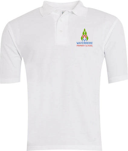 Watermore Primary School Classic Polo Shirt (White)